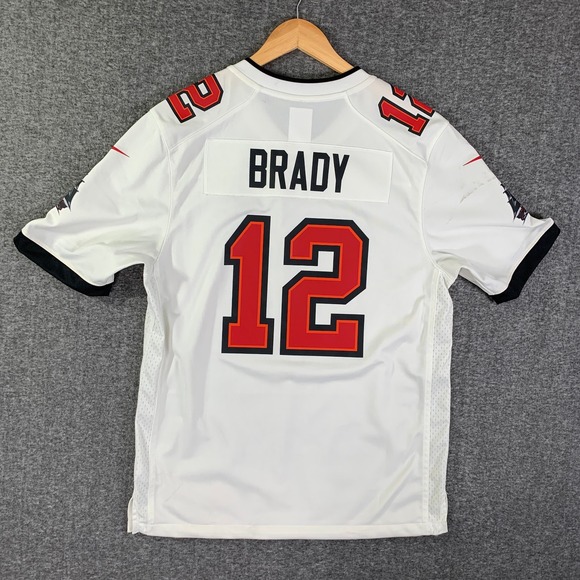 Tom Brady Tampa Bay Jersey Men Medium On Field Nike Bucs White NFL